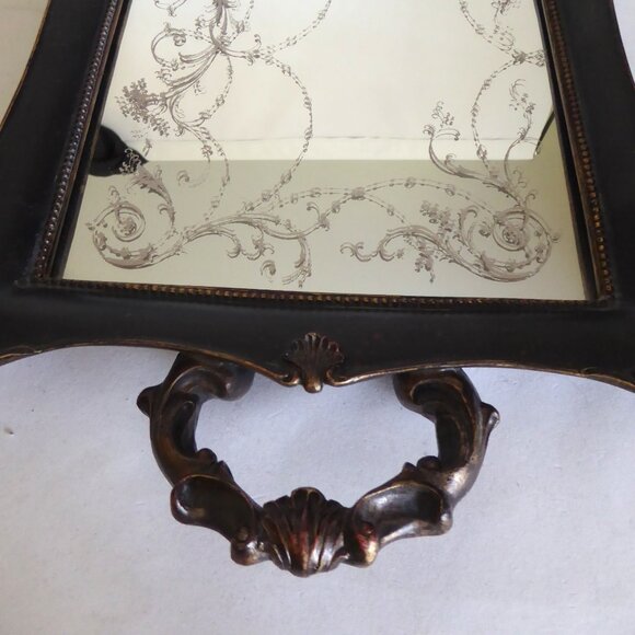 NEW 22” GOTHIC VANITY MIRRORED TRAY WITH HANDLES - Picture 11 of 15